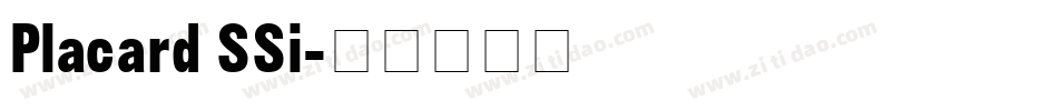 Placard SSi字体转换